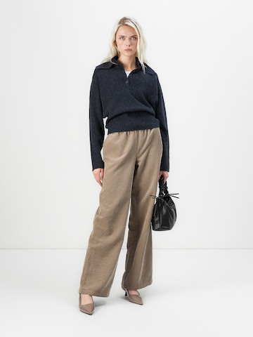 JDY Широка кройка Панталон 'JDYULLA OHIO' в кафяво