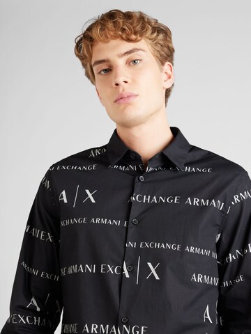 ARMANI EXCHANGE - Ajuste regular Camisa en negro