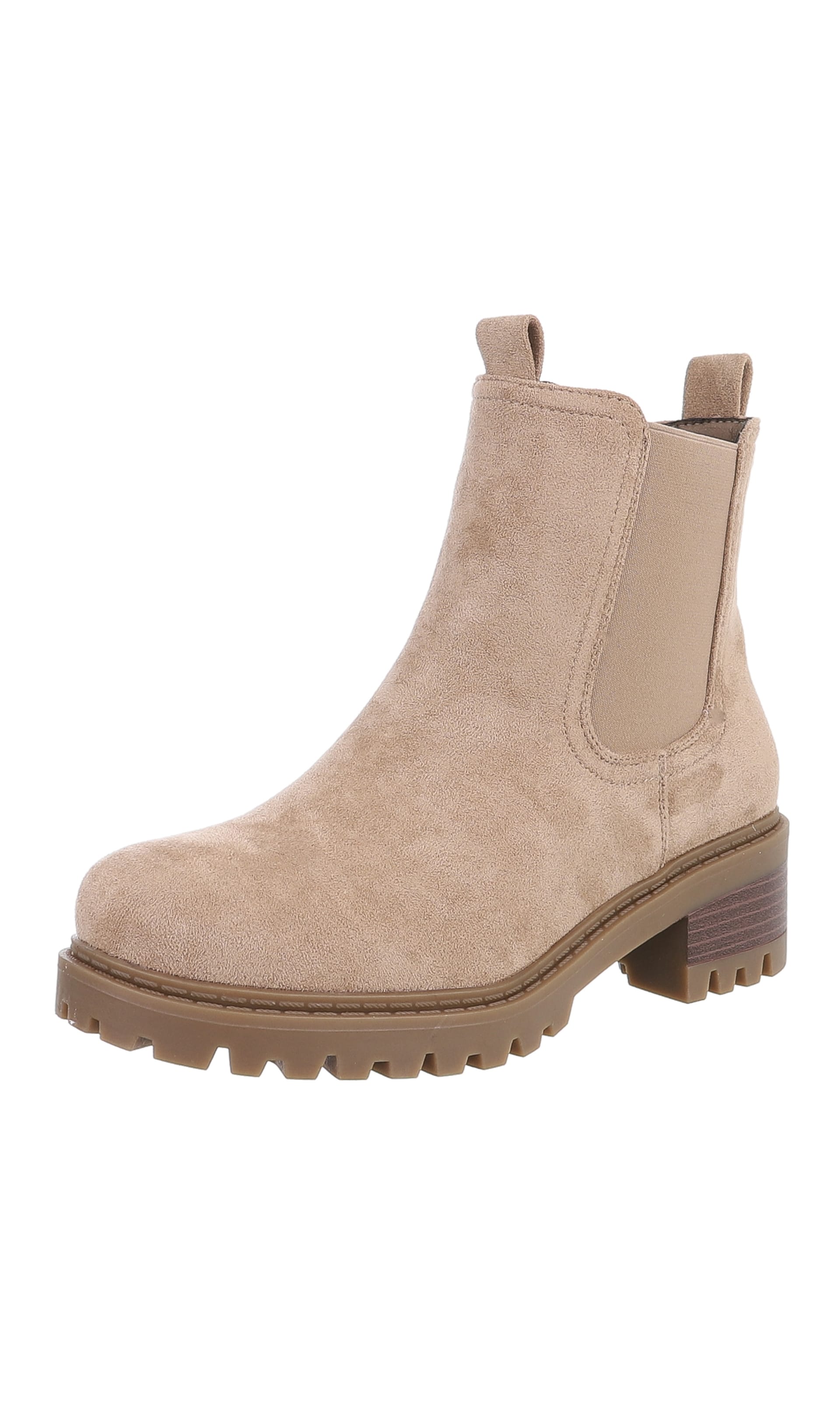 Damen Elegant Ital Design Stiefeletten Damen Mit Keilabsatz Ital - Main Image