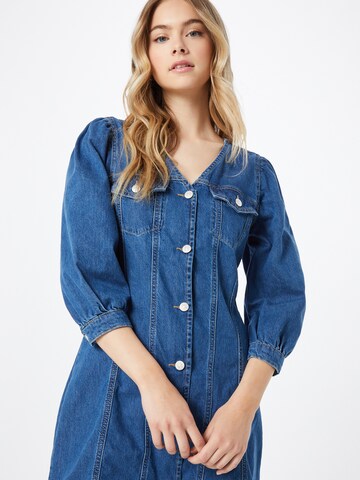 Global Funk Shirt Dress 'Vega' in Blue