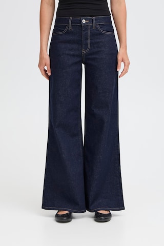ICHI Wide Leg Jeans 'IHTWIGGY' in Blau: Vorderseite