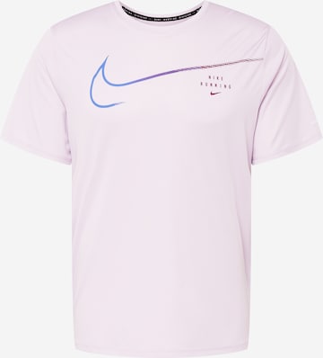 NIKE Functioneel shirt 'MILER' in Roze: voorkant