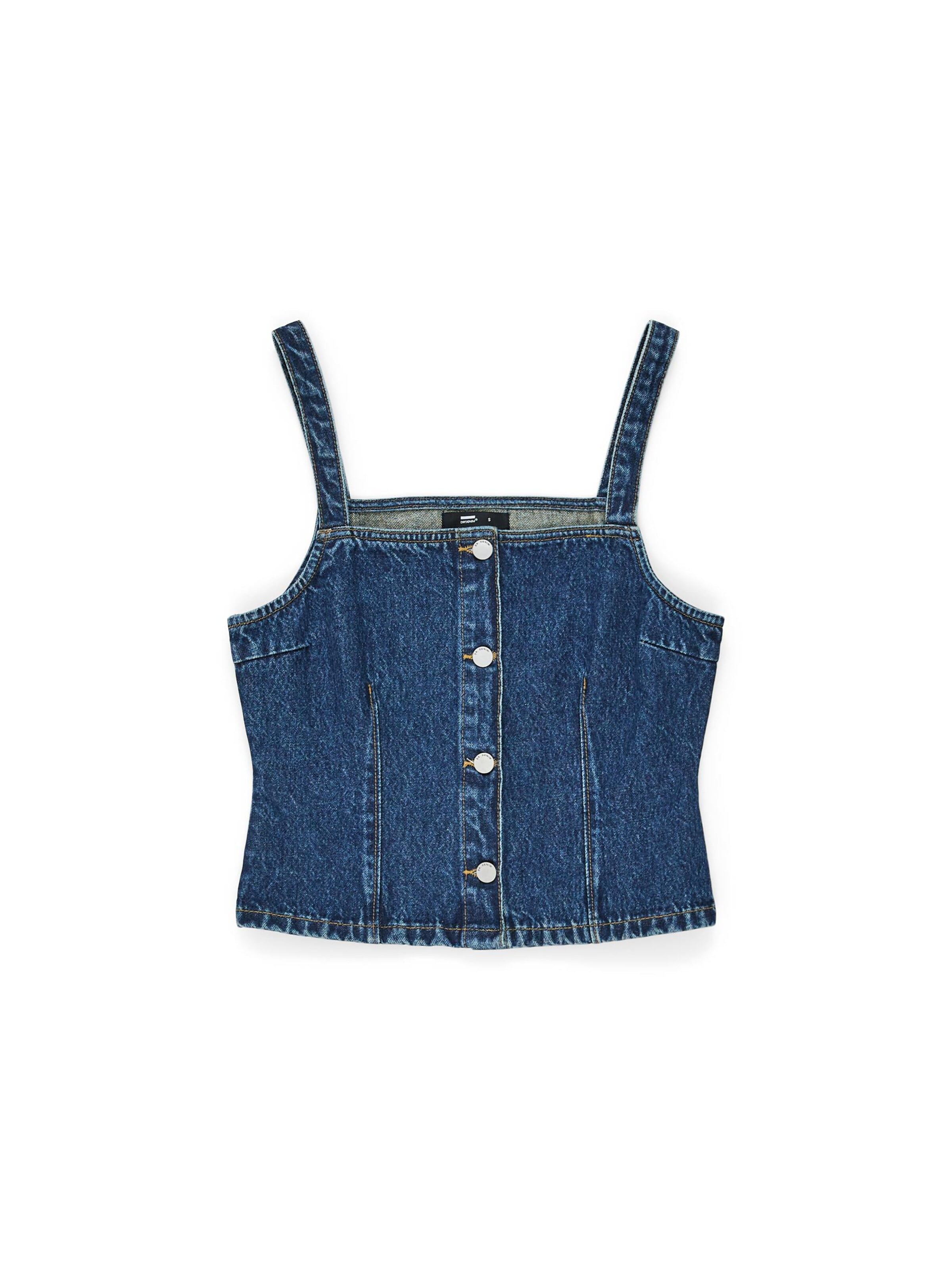 Dr. Denim Top 'Niamh' in Blauw: voorkant