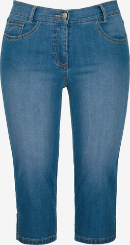 Skinny Jean Ulla Popken en bleu : devant