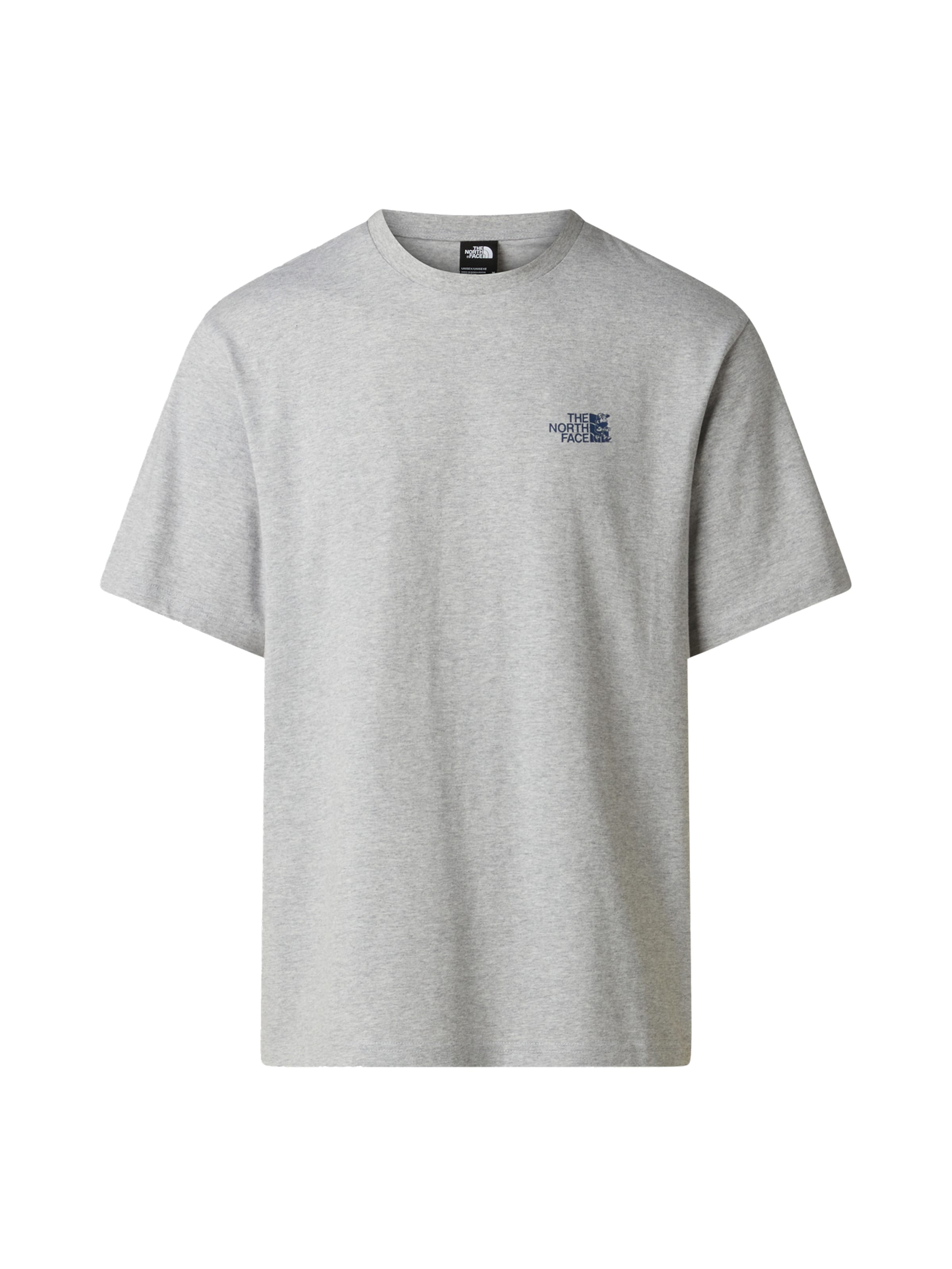 tengerészkék / szürke melír THE NORTH FACE Póló 'Run Graphic', Termék nézet