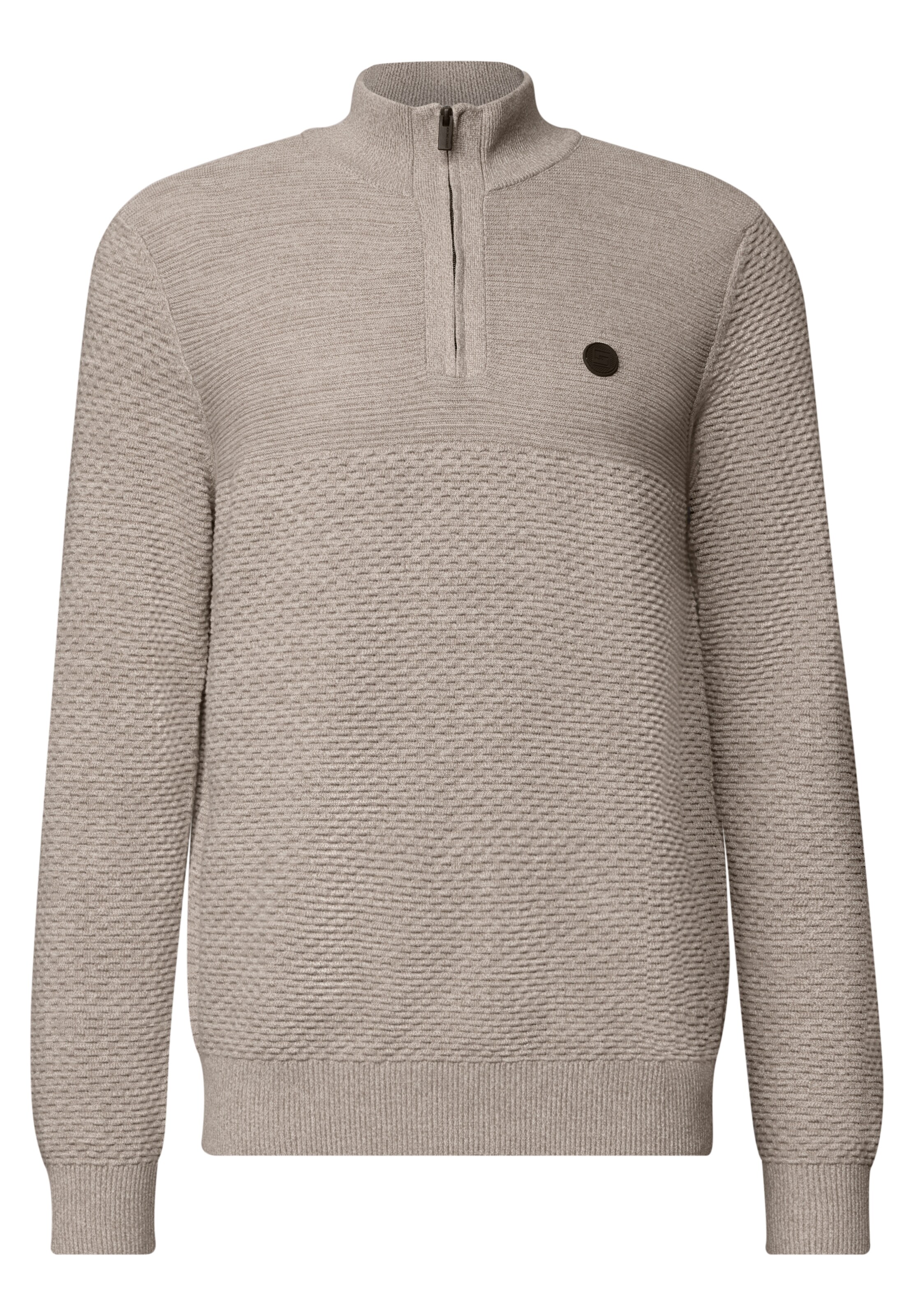 Street One MEN Sweater in Beige: front