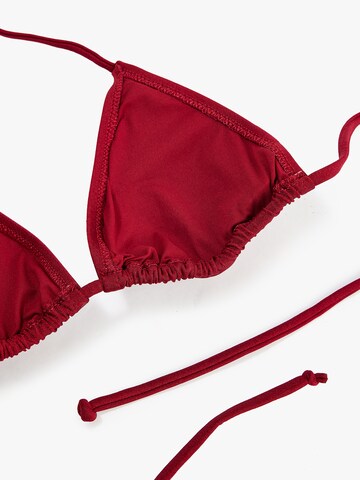 Koton Triangle Bikini top in Red