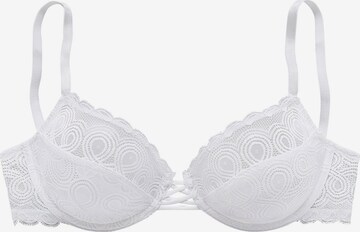 LASCANA T-shirt Bra in White: front