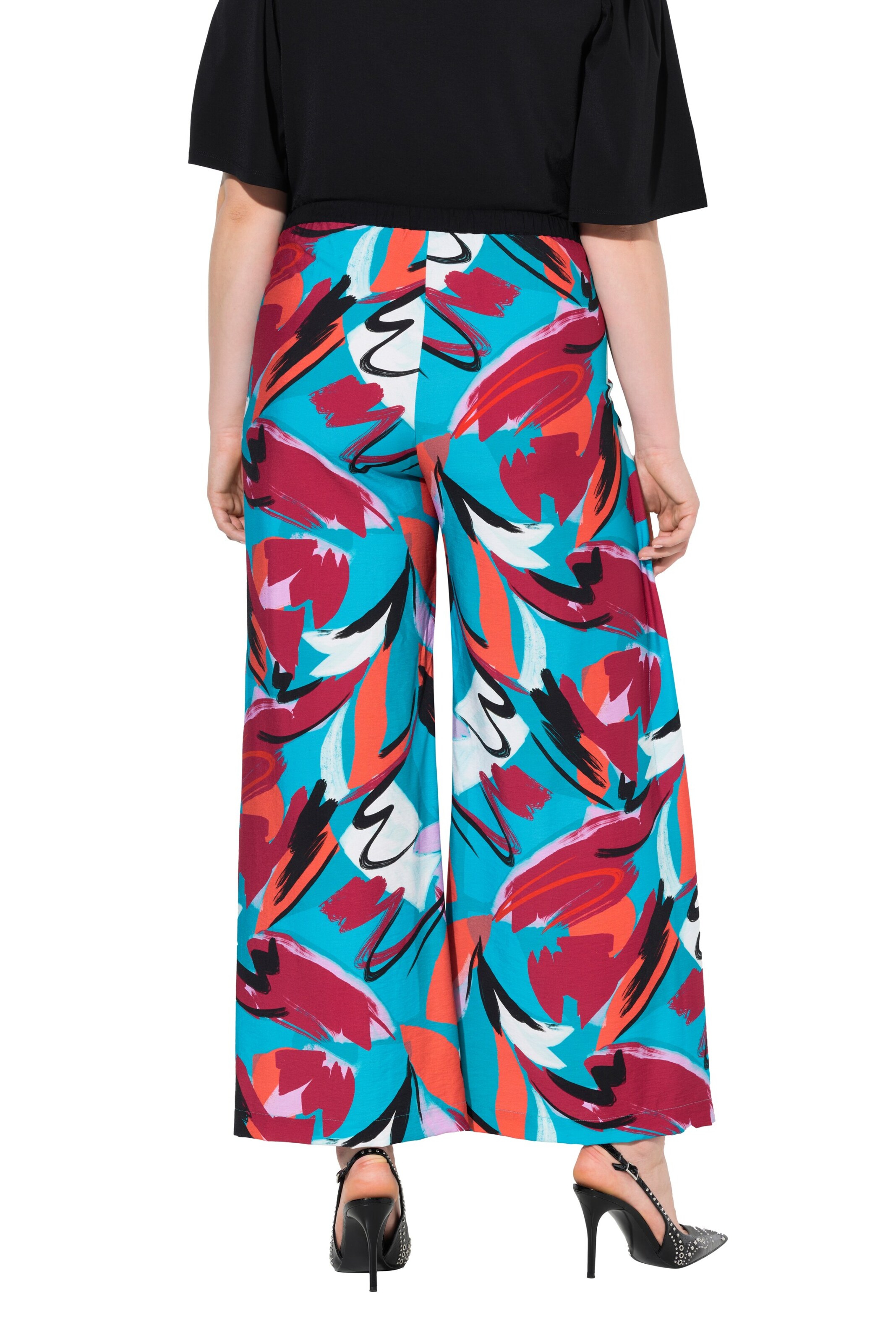 Ulla Popken Loosefit Broek in Blauw