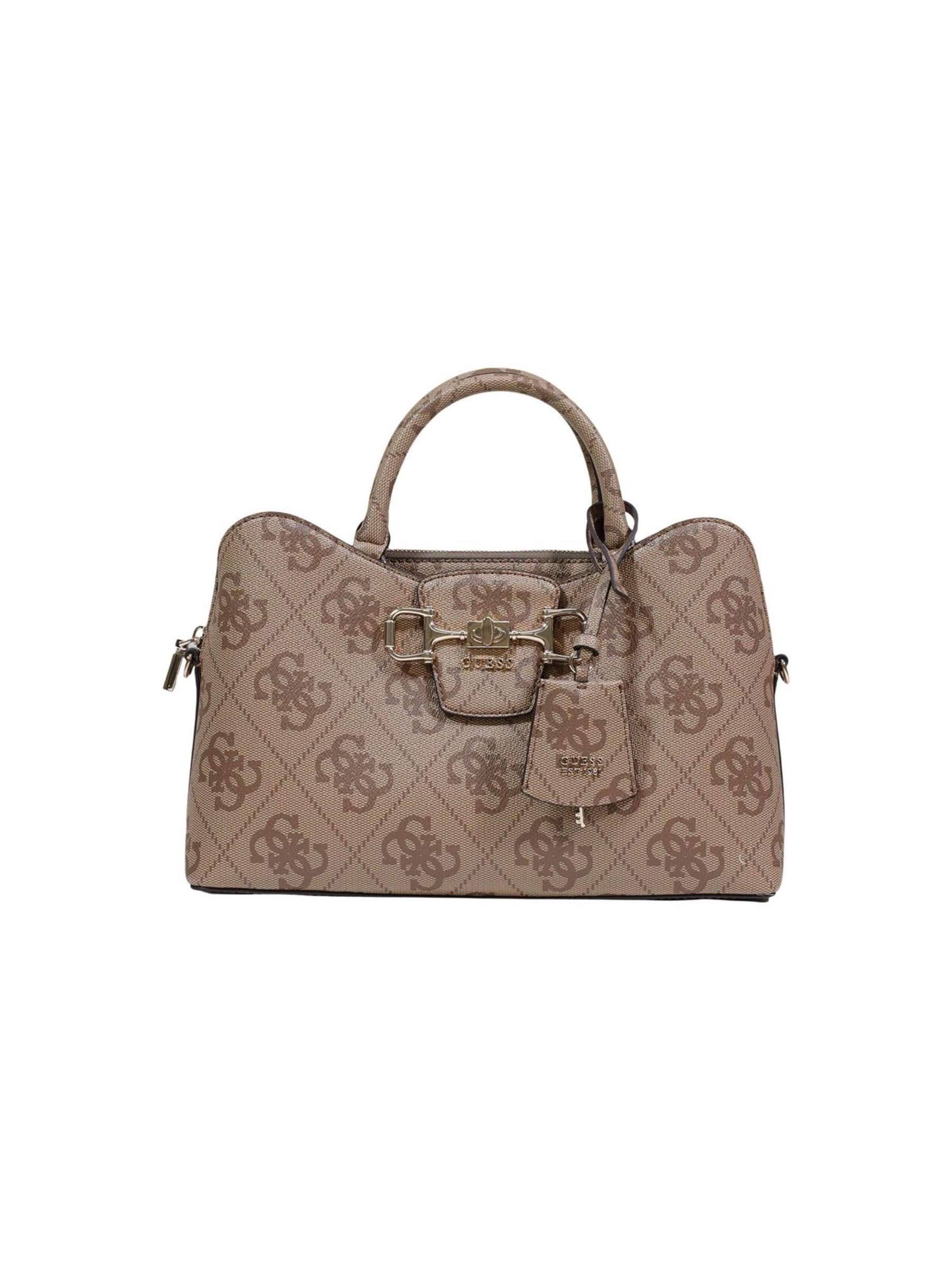 GUESS Schultertasche 'JANIE'‌‌‌‌‌‌‌‌‌‌ in Beige: Vorderseite