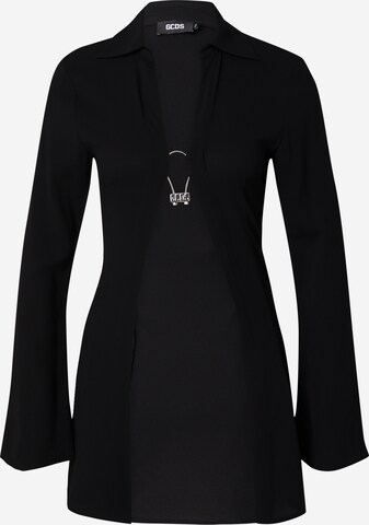 GCDS Blouse 'HOOP' in Black: front