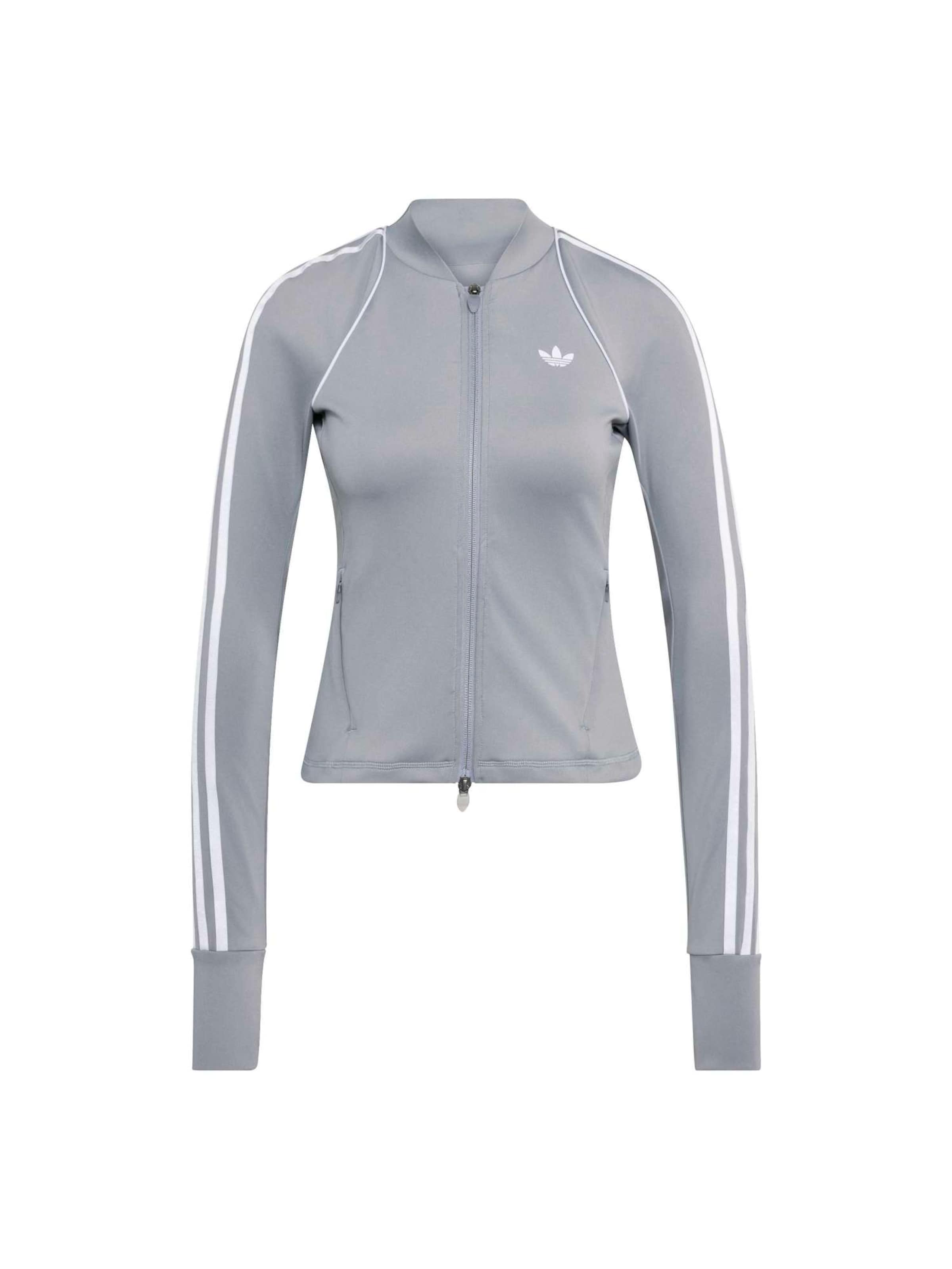 ADIDAS PERFORMANCE Veste de survêtement 'OG SP' en XS en gris / blanc, Vue avec produit