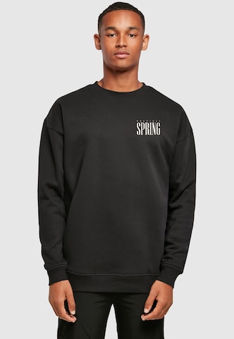 Merchcode Sweatshirt 'Tropical Spring' in Schwarz