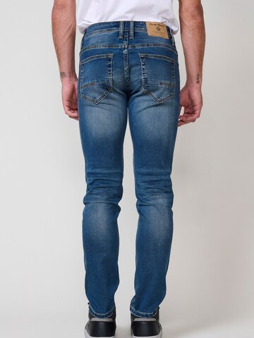 KOROSHI Slimfit Džíny – modrá
