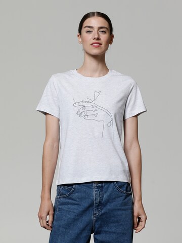 Watapparel Shirt 'Don't Hurt Yourself' in Grau: Vorderseite