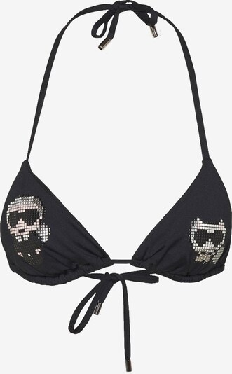 Karl Lagerfeld Bikinitop in schwarz / silber, Produktansicht