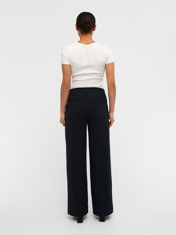 Wide leg Pantaloni con pieghe 'Lisa' di OBJECT in blu