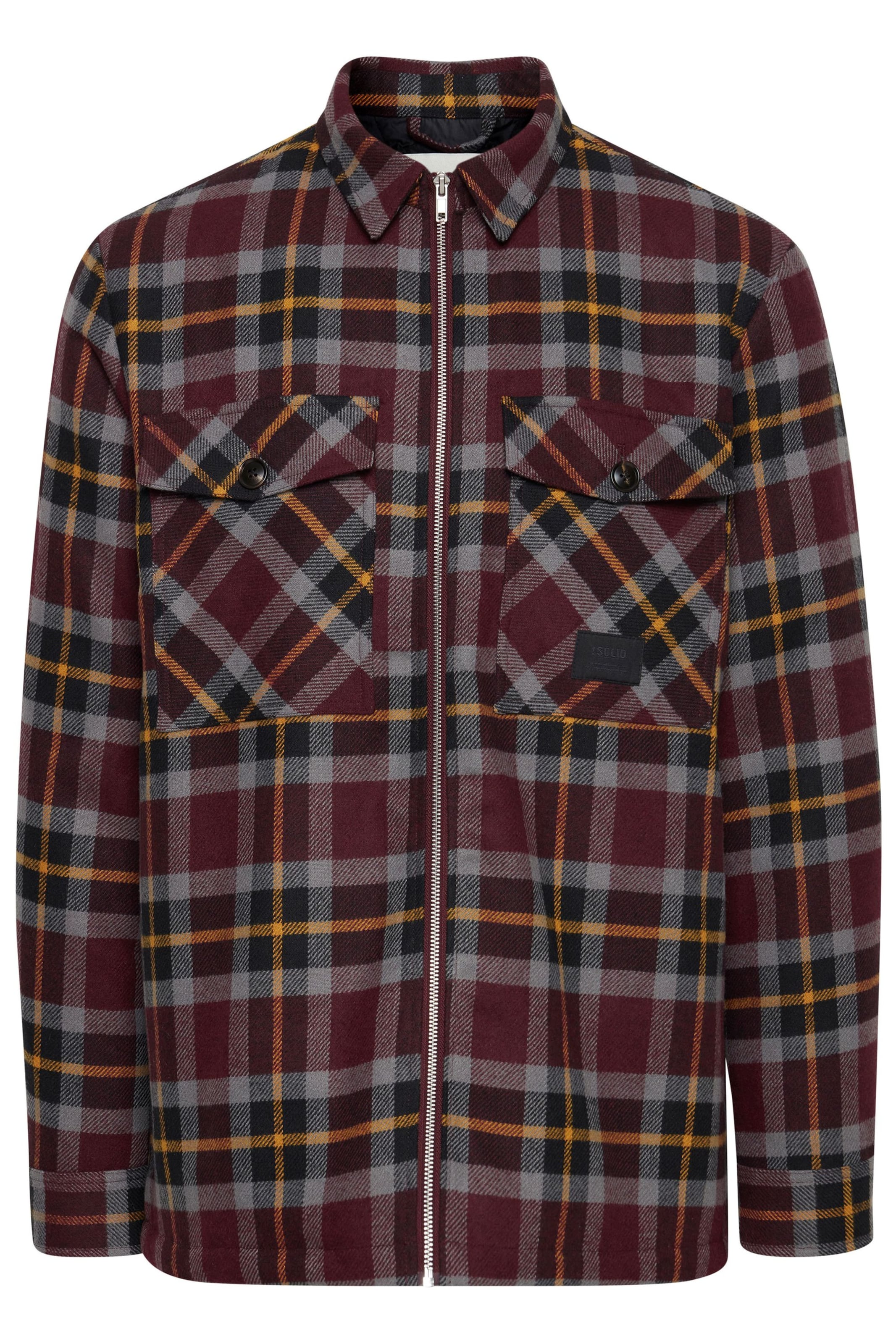 !Solid - Chaqueta de entretiempo 'Darnel' en rojo: frente