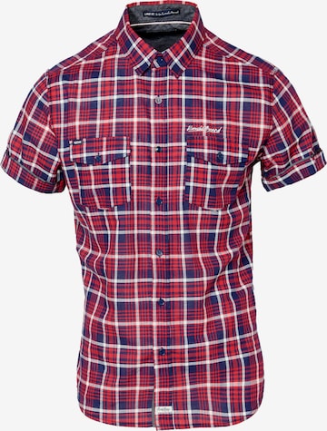 KOROSHI Regular fit Overhemd in Rood: voorkant