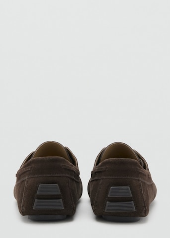 MANGO MAN Lace-Up Shoes 'Driver' in Brown