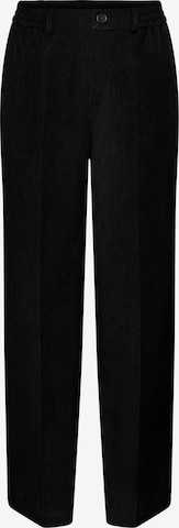 Pantaloni con piega frontale 'Camil' di PIECES in nero: frontale