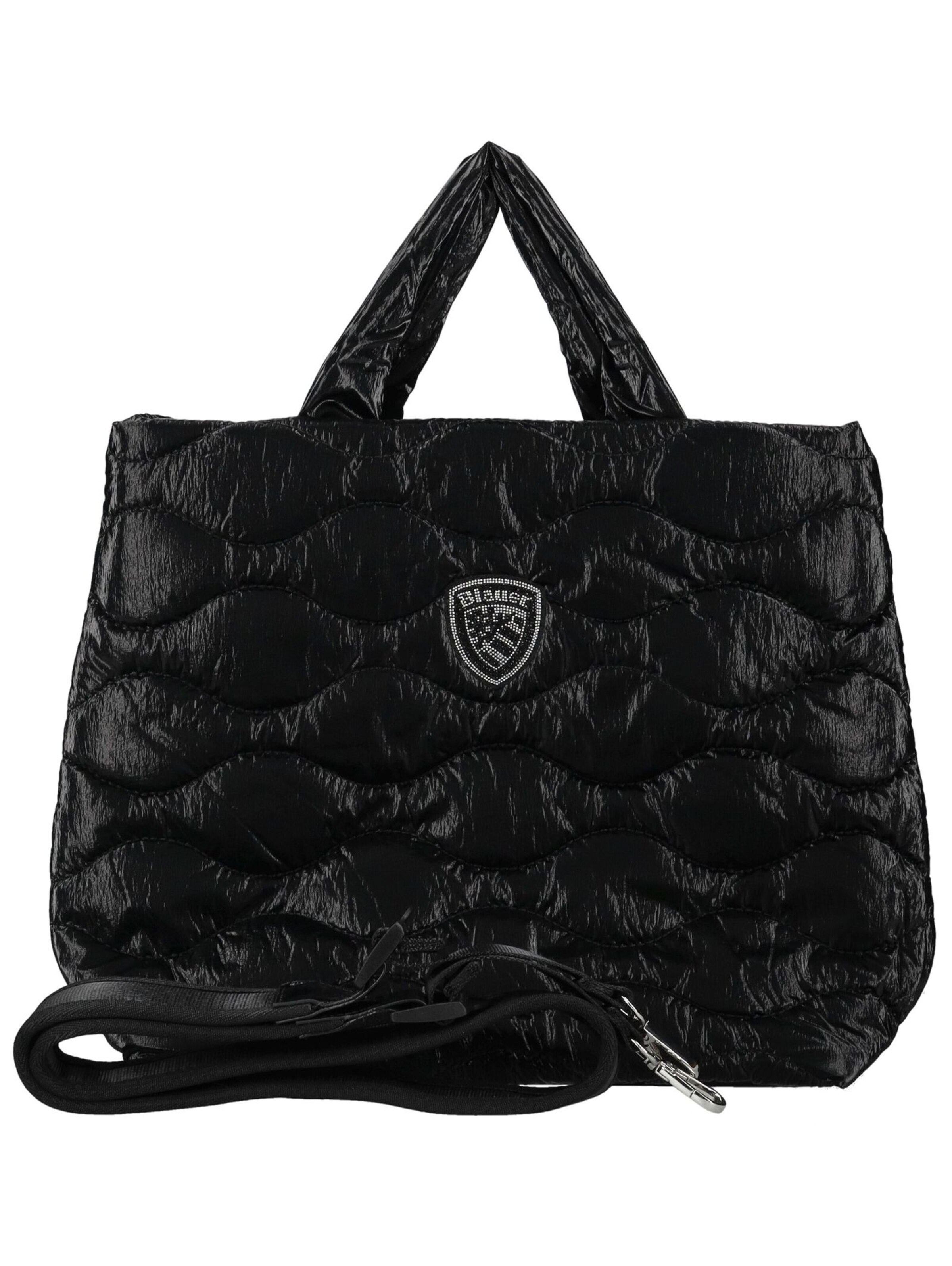 Cabas Blauer.USA en noir : devant