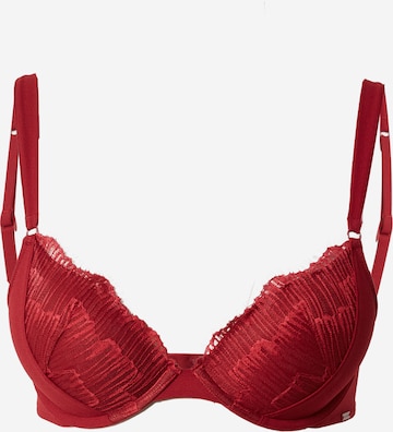 raudona Calvin Klein Underwear Liemenėlė-marškinėliai Liemenėlė: priekis
