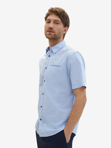 Coupe regular Chemise TOM TAILOR en bleu