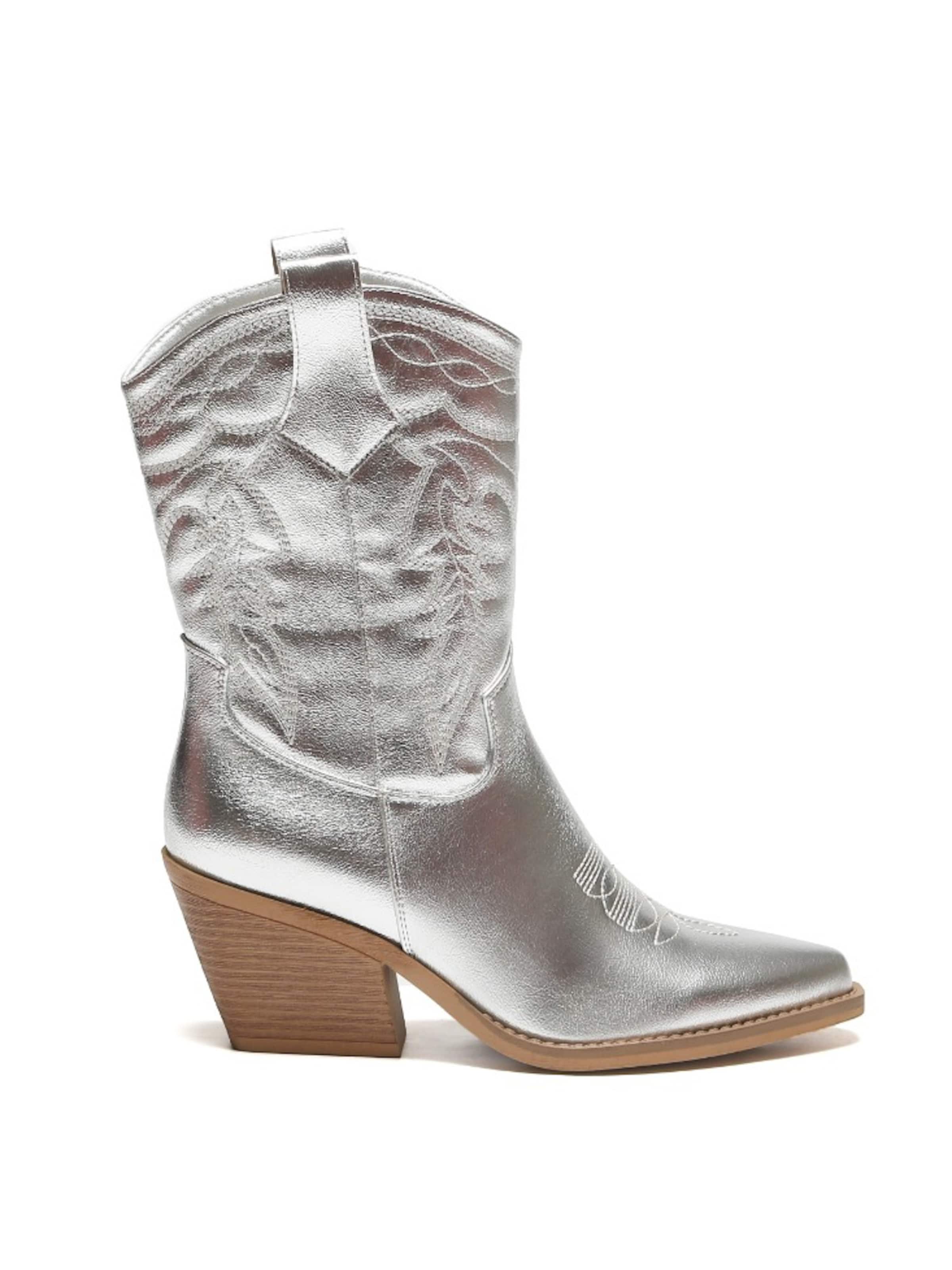 Bottes de cowboy Smile Favorites en argent