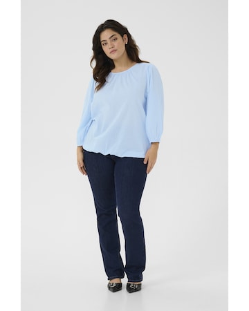 KAFFE CURVE Bluse 'Rory' in Blau