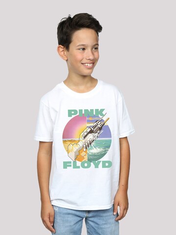T-Shirt 'Pink Floyd Wish You Were Here' F4NT4STIC en blanc : devant