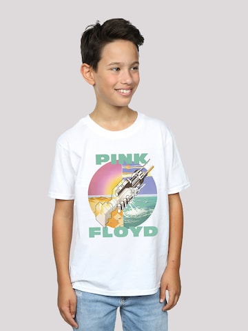 F4NT4STIC Shirt 'Pink Floyd Wish You Were Here' in Wit: voorkant