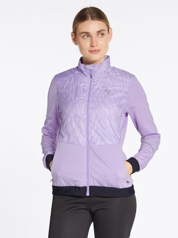 ZIENER Athletic Jacket 'NARINA' in Purple: front