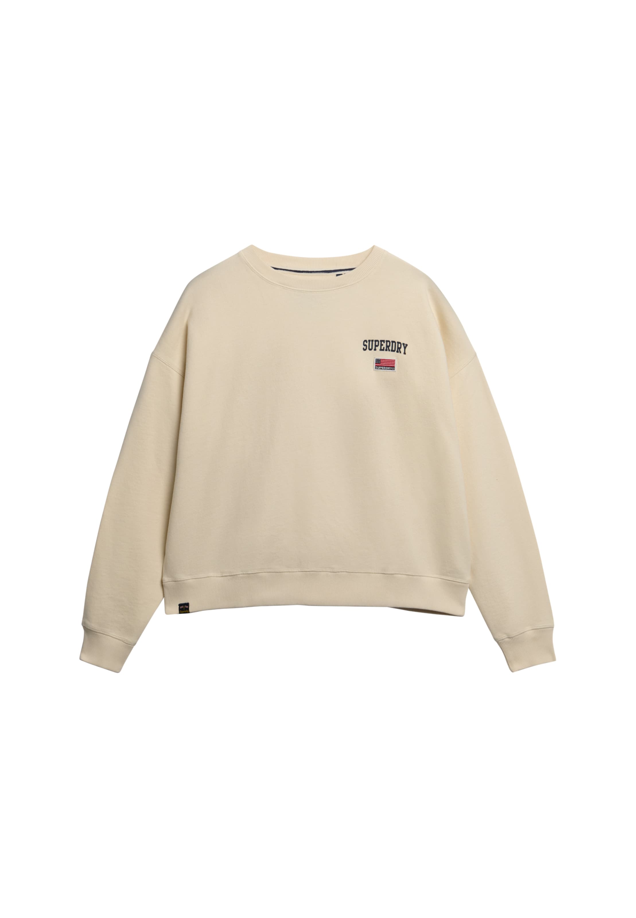 Sweat-shirt Superdry en beige : devant