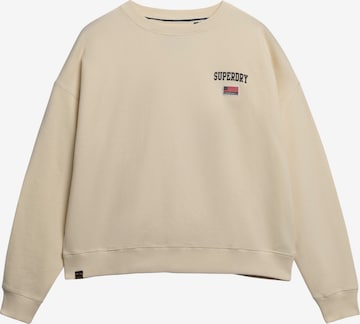 Superdry Sweatshirt in Beige: voorkant