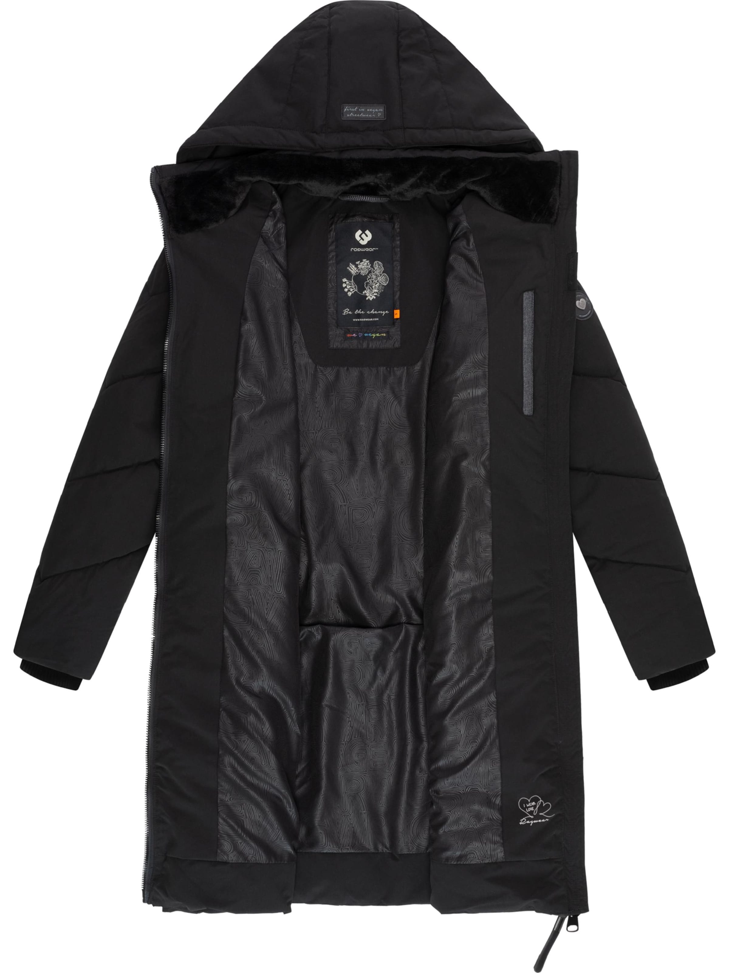 Manteau d’hiver 'Rebelka' Ragwear en noir