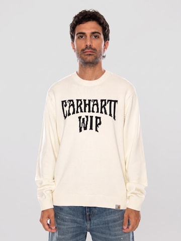 Pullover 'DECK SWEATER WAX / BLACK' di Carhartt WIP in bianco