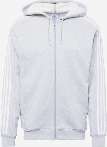 ADIDAS SPORTSWEAR Sportsweatjacke 'Essentials' in Grau: predná strana