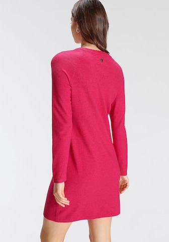 TAMARIS Knitted dress 'Otto' in Pink
