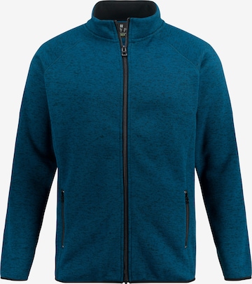 JAY-PI Fleece jas in Blauw: voorkant