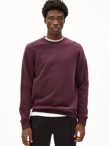 ARMEDANGELS Pullover BAARO FLEECE in Rot: Vorderseite