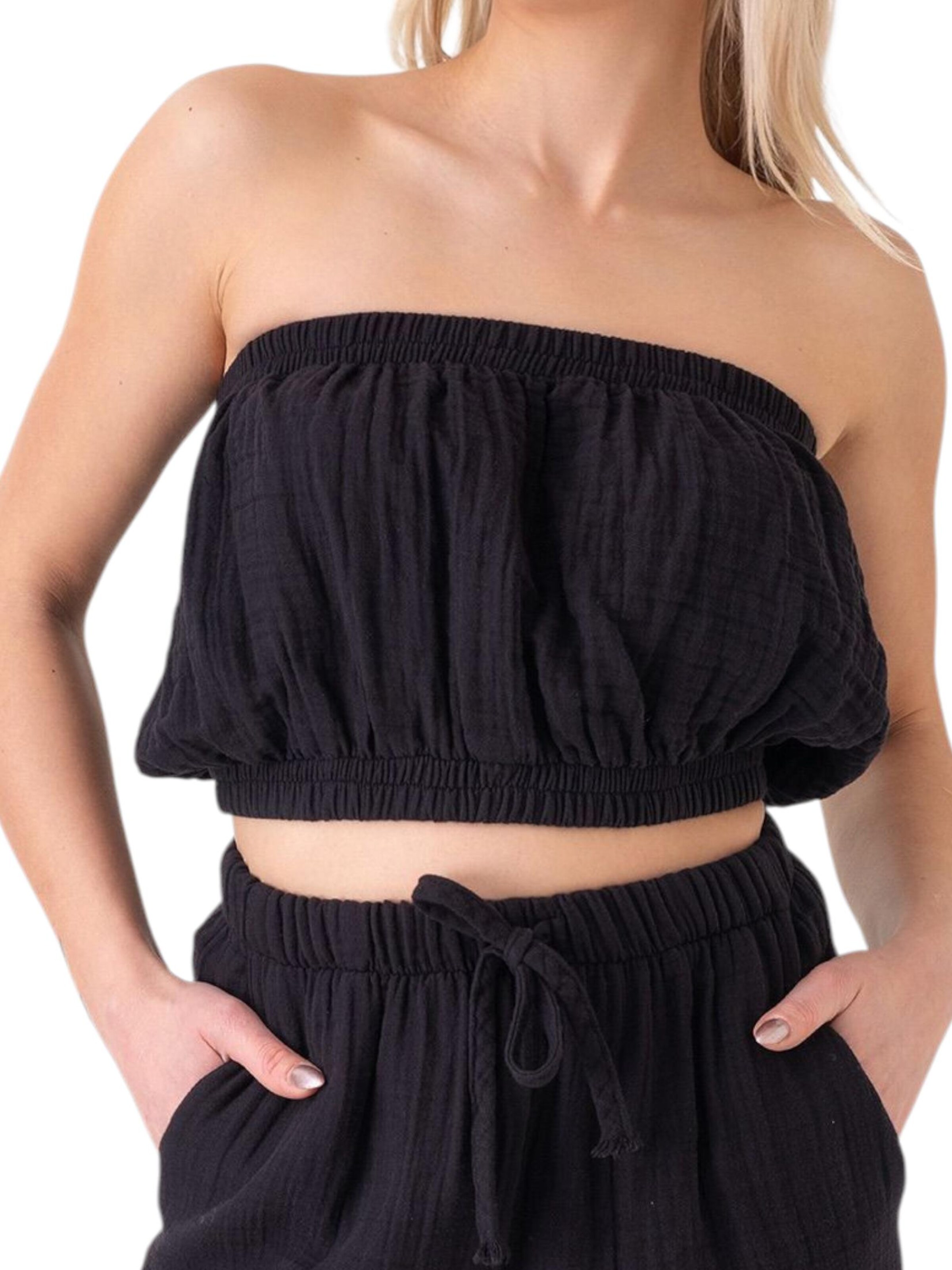 WENOR - Top 'IRIA' en negro