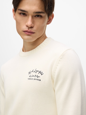 Karl Lagerfeld Sveter 'CÃ´te D'Azur' - Biela