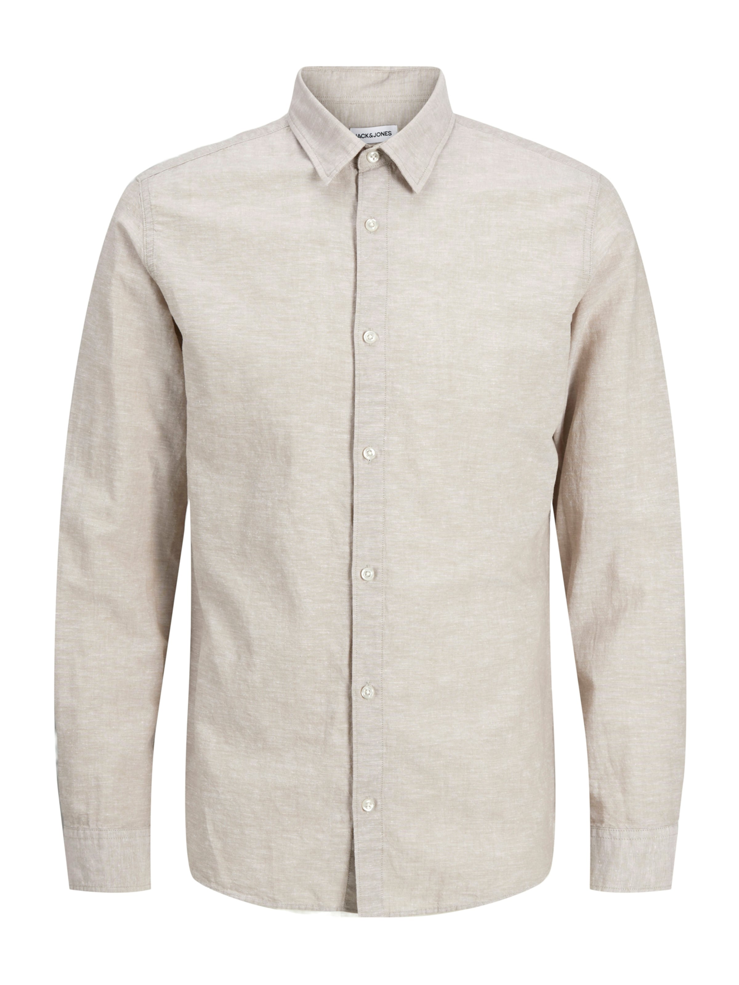 Jack & Jones Junior - Ajuste regular Camisa 'JJEBreeze' en beige: frente