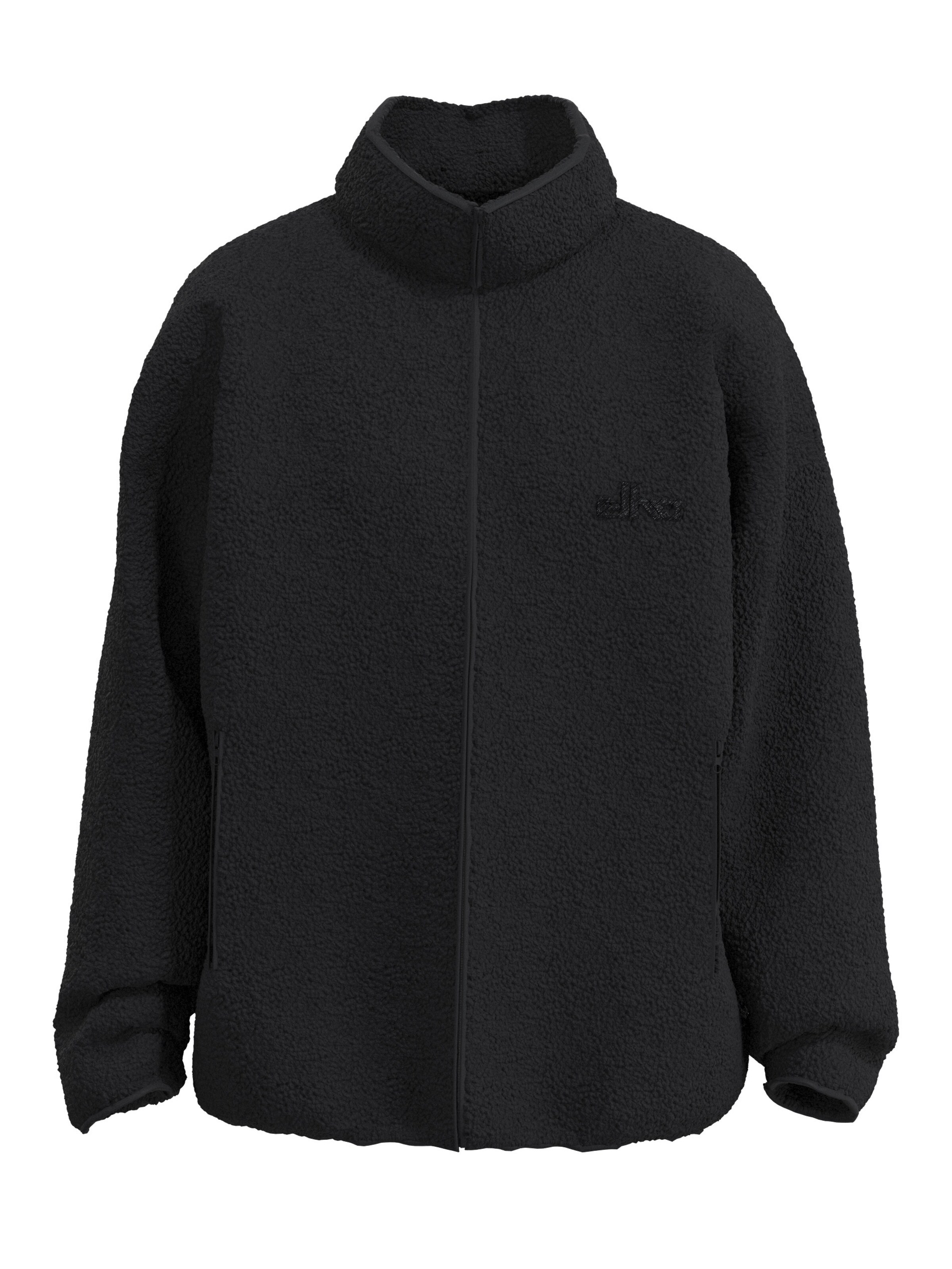 elho Fleece jas 'Kaprun 89' in Zwart: voorkant