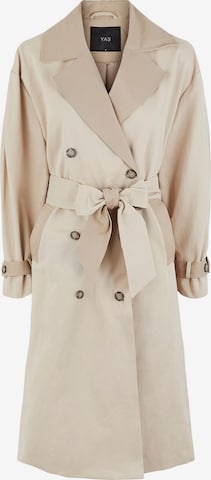 Y.A.S Between-Seasons Coat 'Gloria' in Brown: front