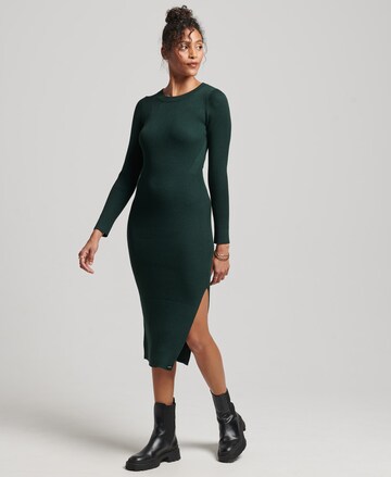 Superdry Knitted dress in Green: front