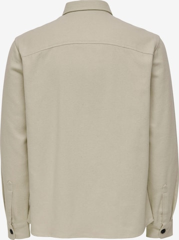 Coupe regular Chemise 'Milo' Only & Sons en beige