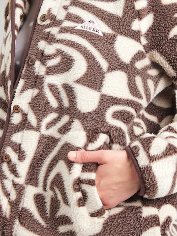 QUIKSILVER Fleece jas 'CHALOK' in Bruin