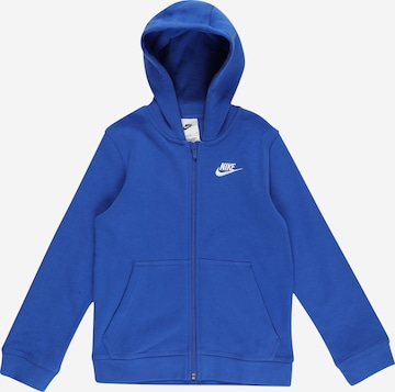 Nike Sportswear Regular fit Sweatjacka i blå: framsida